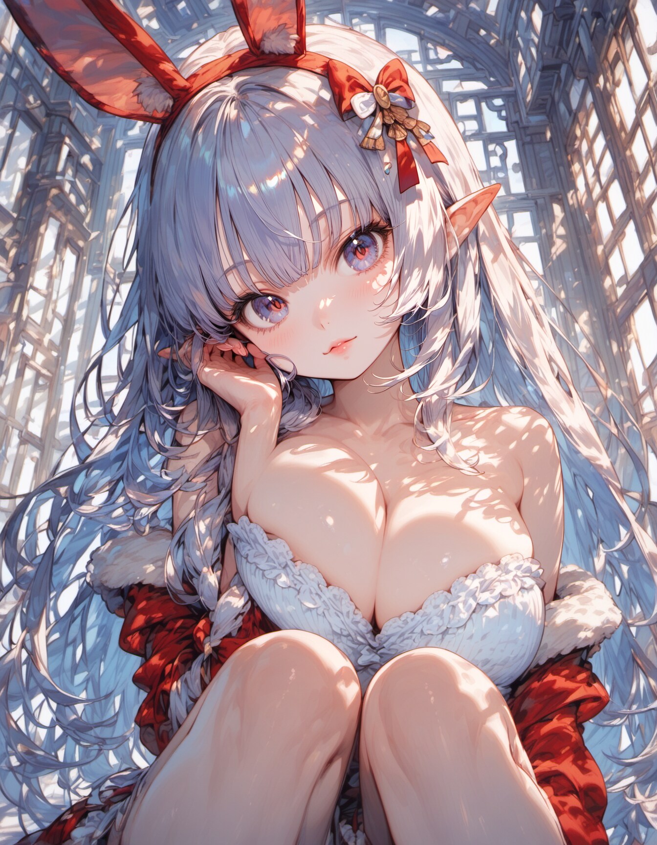 Cozy in Red | の人気AIイラスト・グラビア