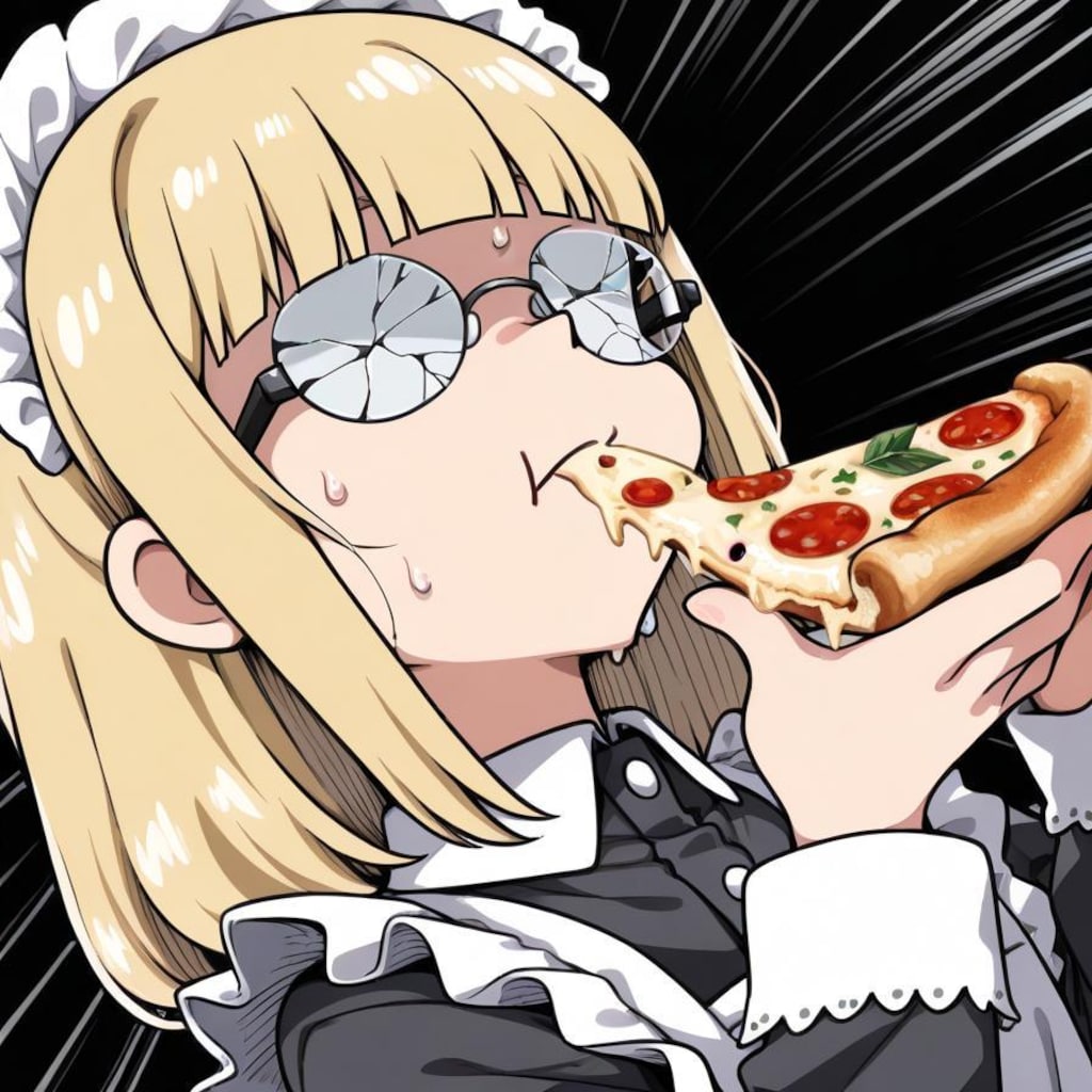 🍕👓30秒耐えたらメガネ割れちゃった系メイドちゃん👓🍕