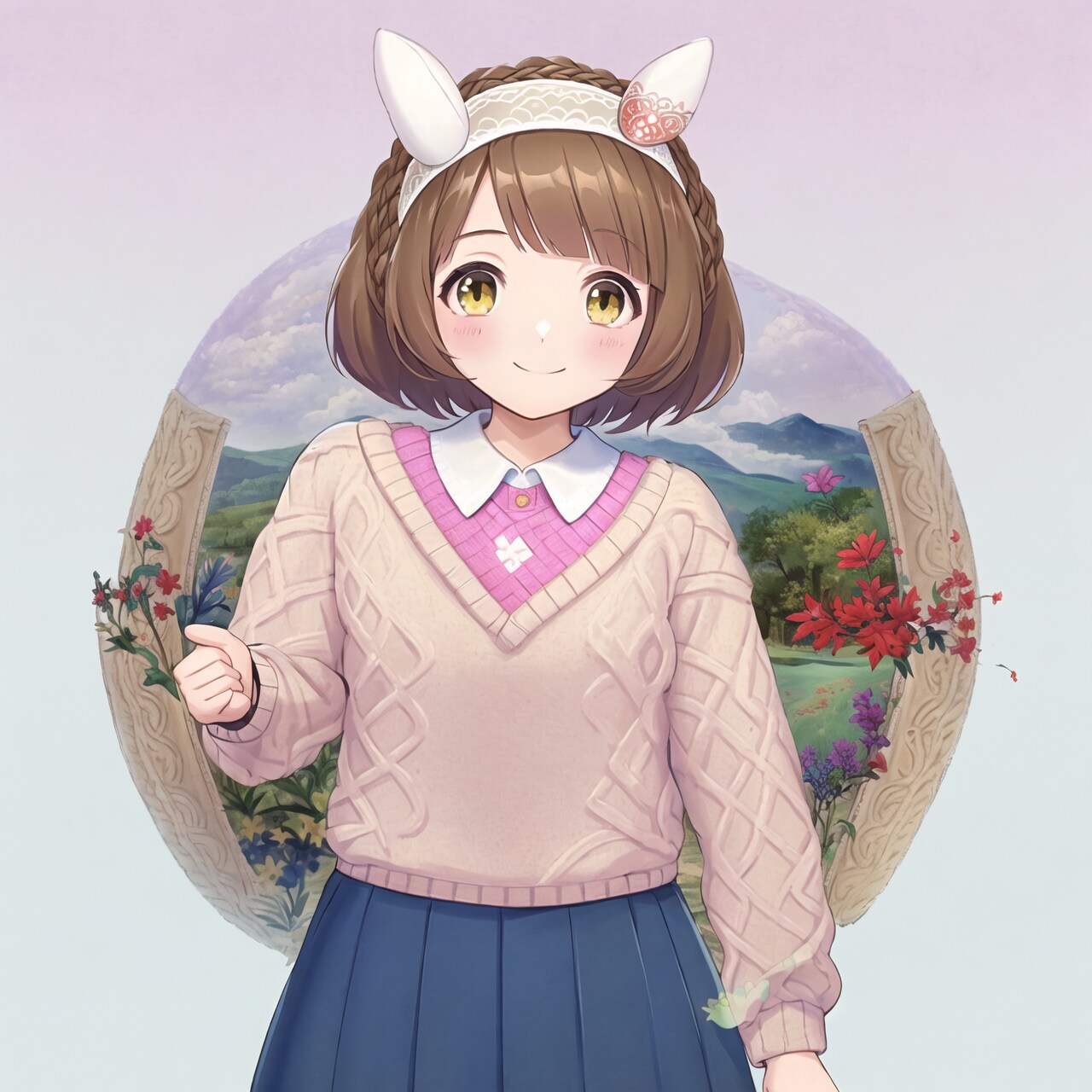 ニットのユキノビジン