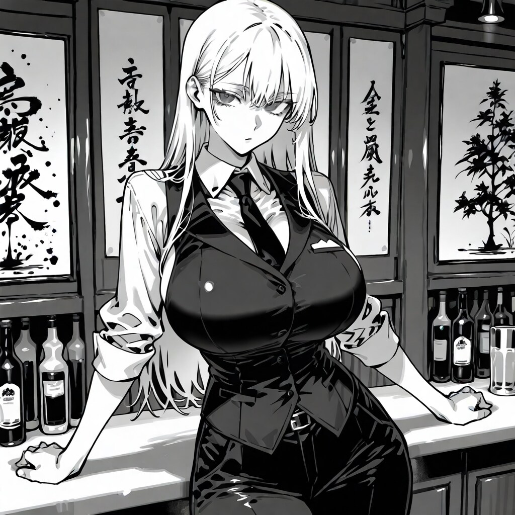 モノクロバーテンダーさん
