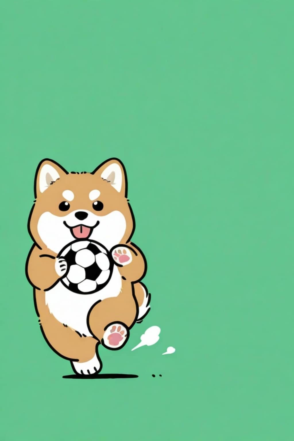 ⚽️と柴犬