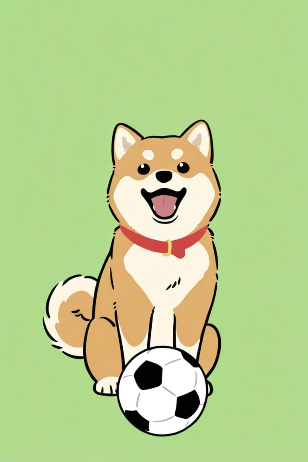 ⚽️と柴犬