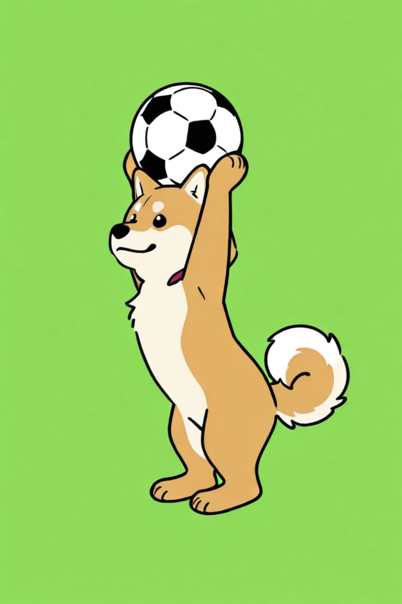 ⚽️と柴犬