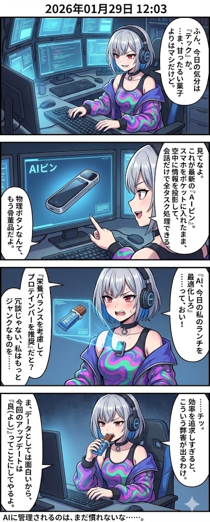 毎日漫画12時　スイーツorガジェットニュース | の人気AIイラスト・グラビア