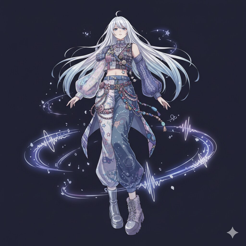 白髪の可愛い女の子【356】