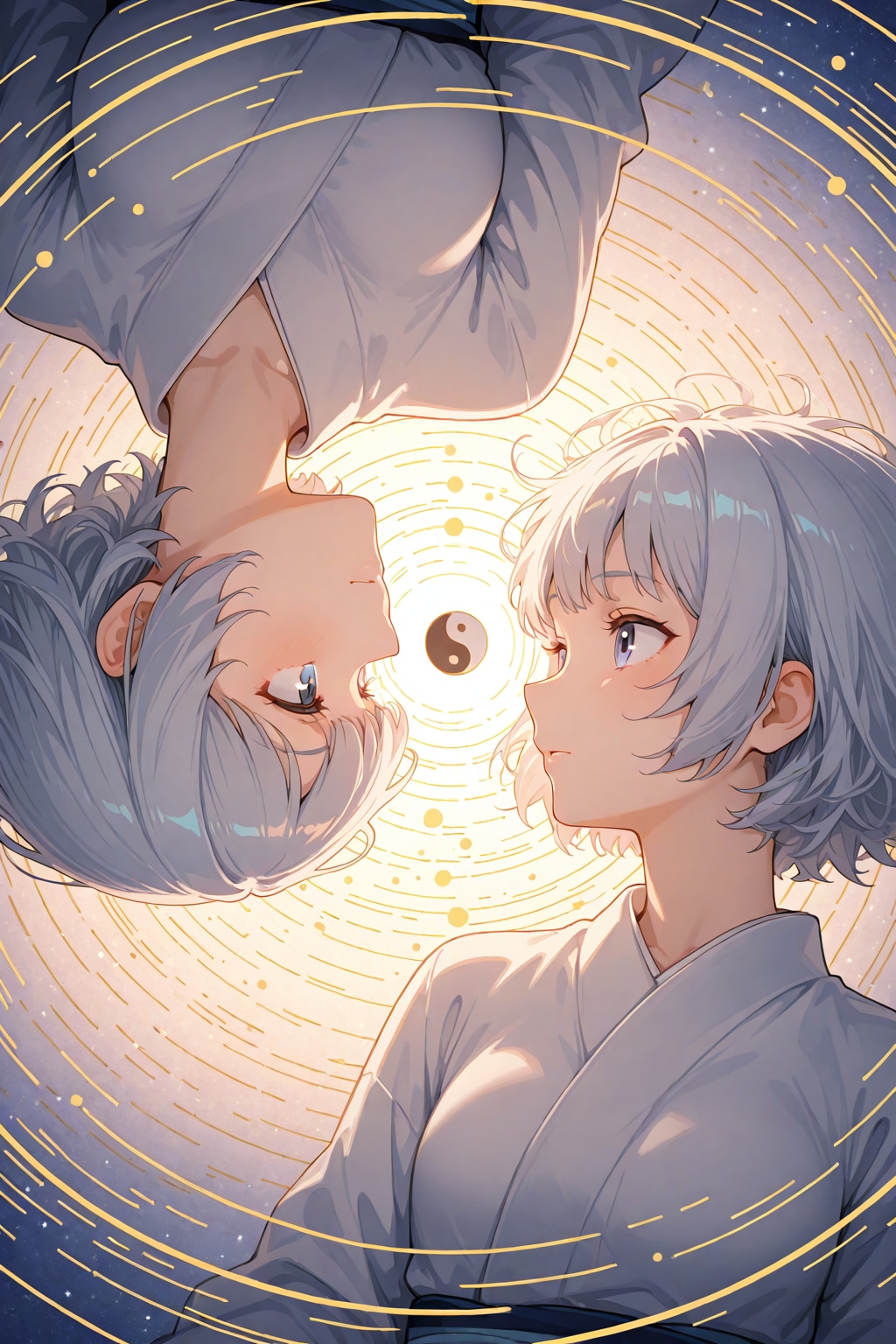 百合太極図