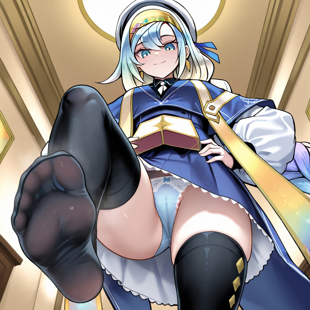 神芸学徒ファインメルトの踏みつけパンチラ