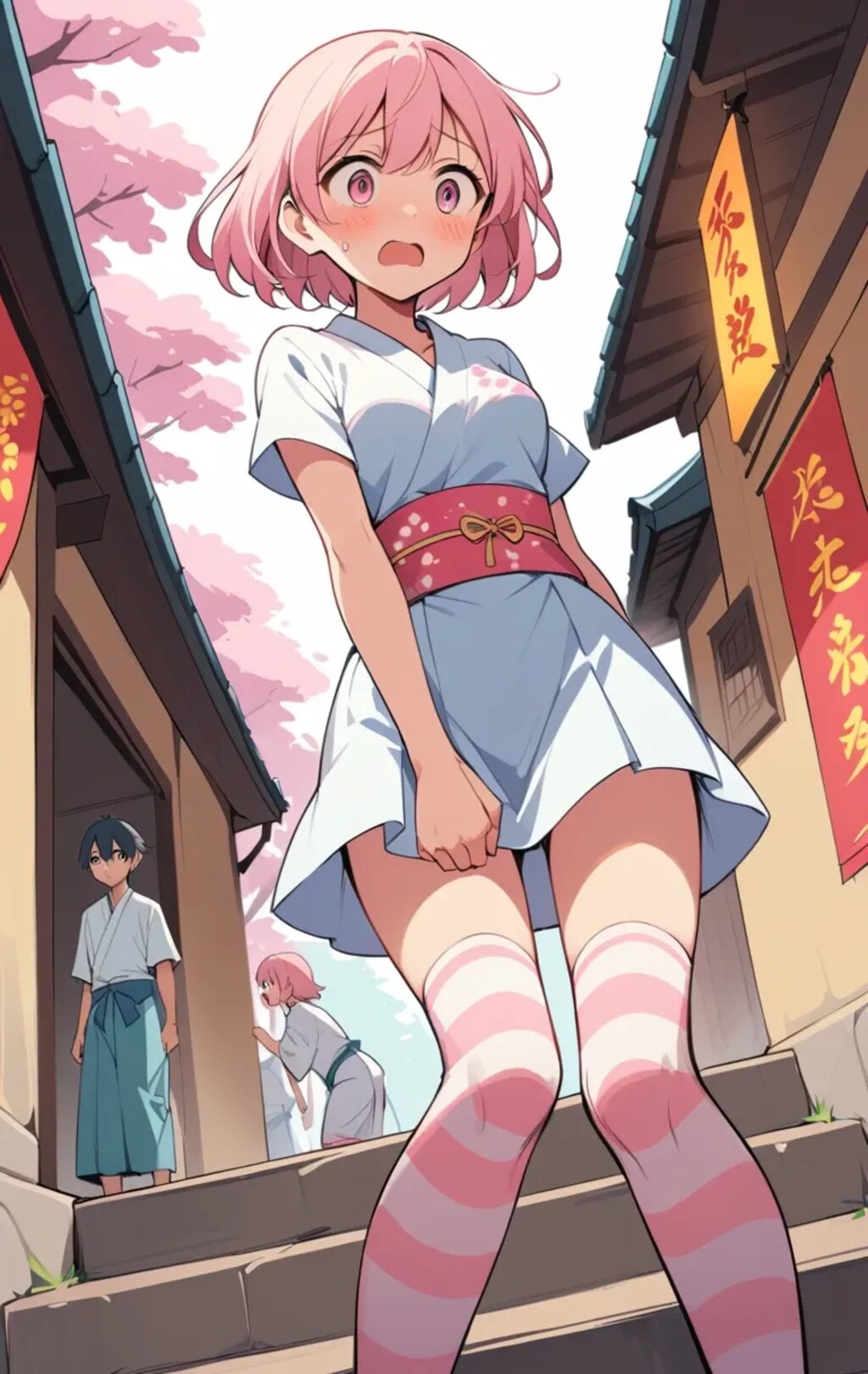 『夏だ！　浴衣だ！　ニーソだ！』inミナト。