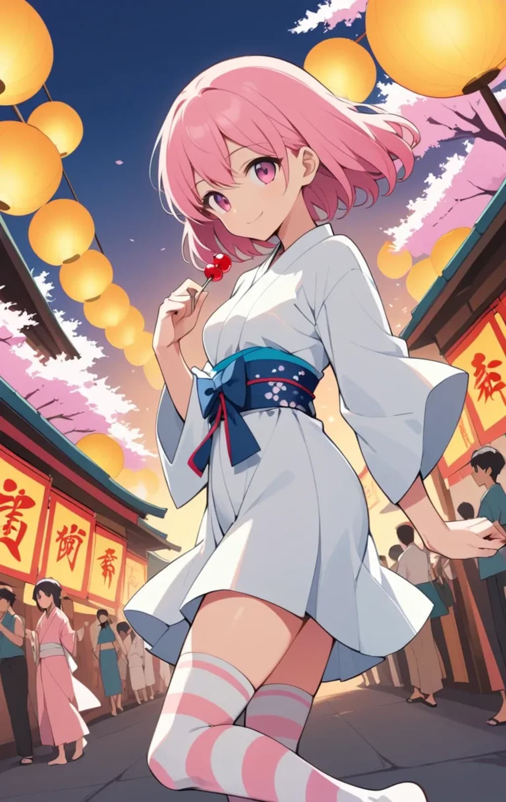 『夏だ！　浴衣だ！　ニーソだ！』inミナト。