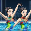 シンクロ美少女　デュエット演技① 7枚目
