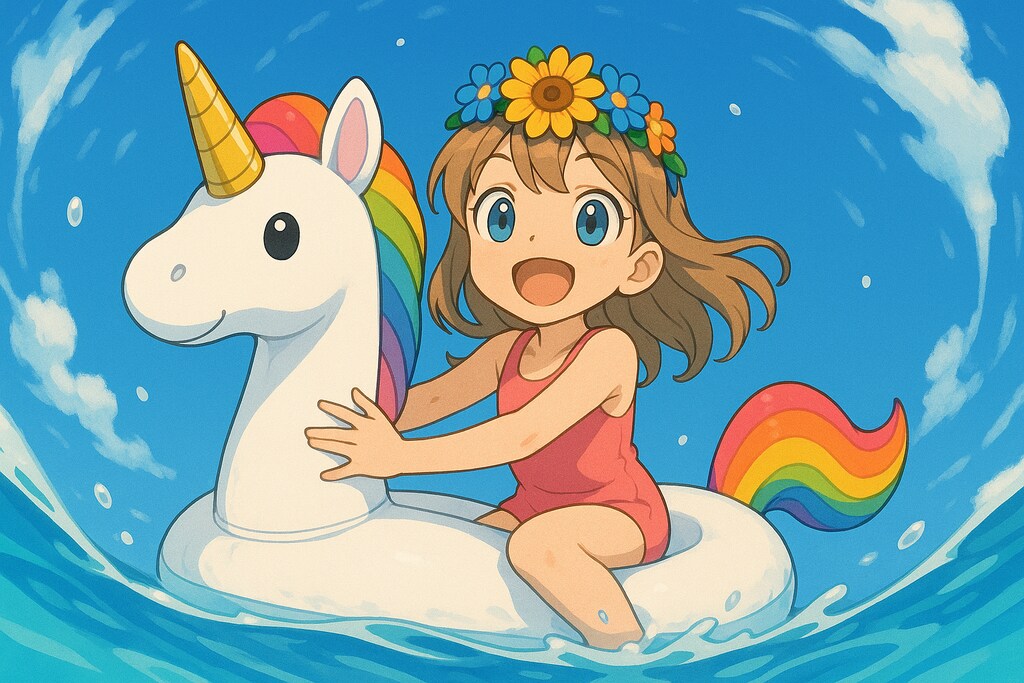 イルカフロート＆ユニコーンボート