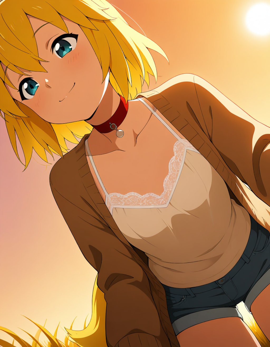 茜空にとけこむキツネ