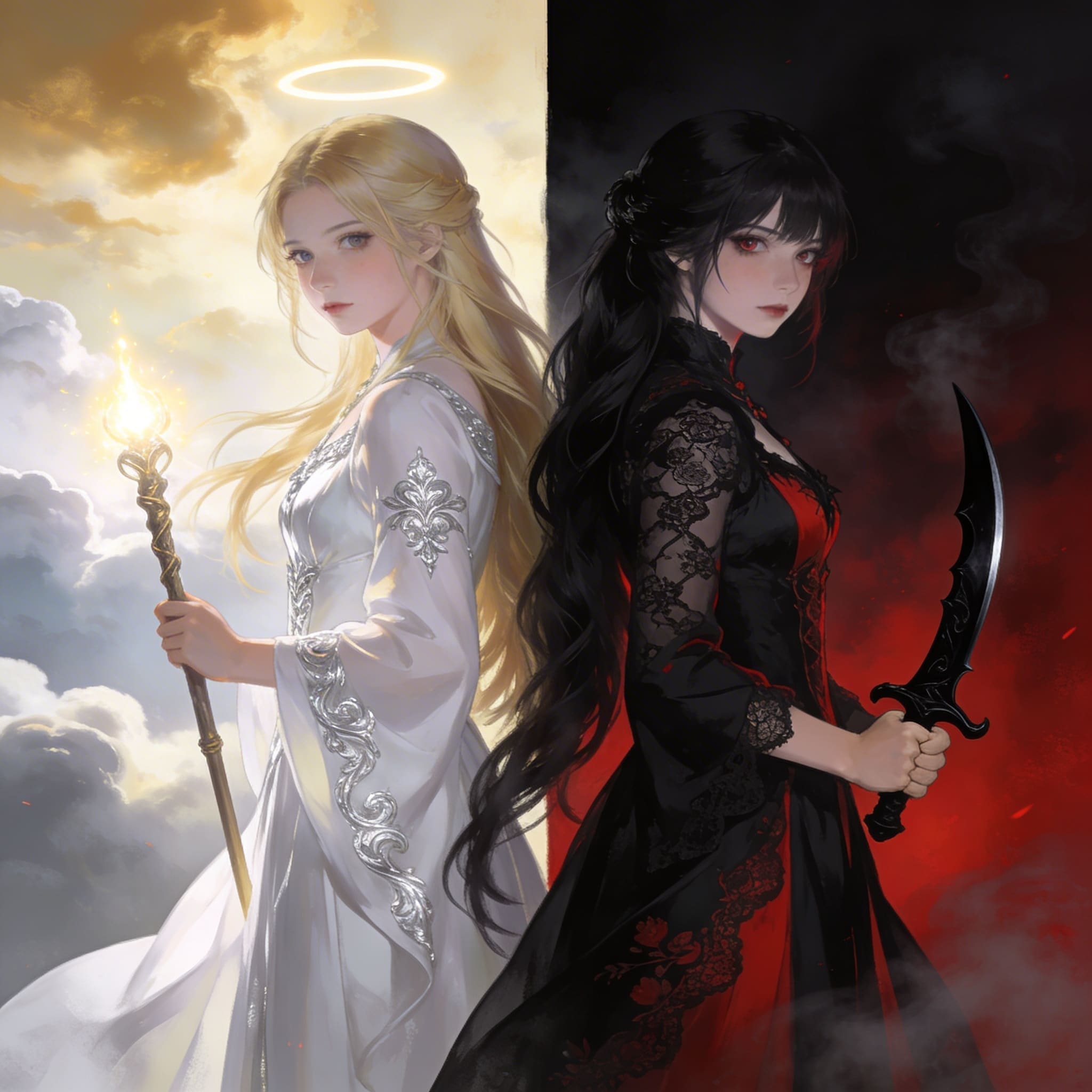 BLACK　&　WHITE | の人気AIイラスト・グラビア