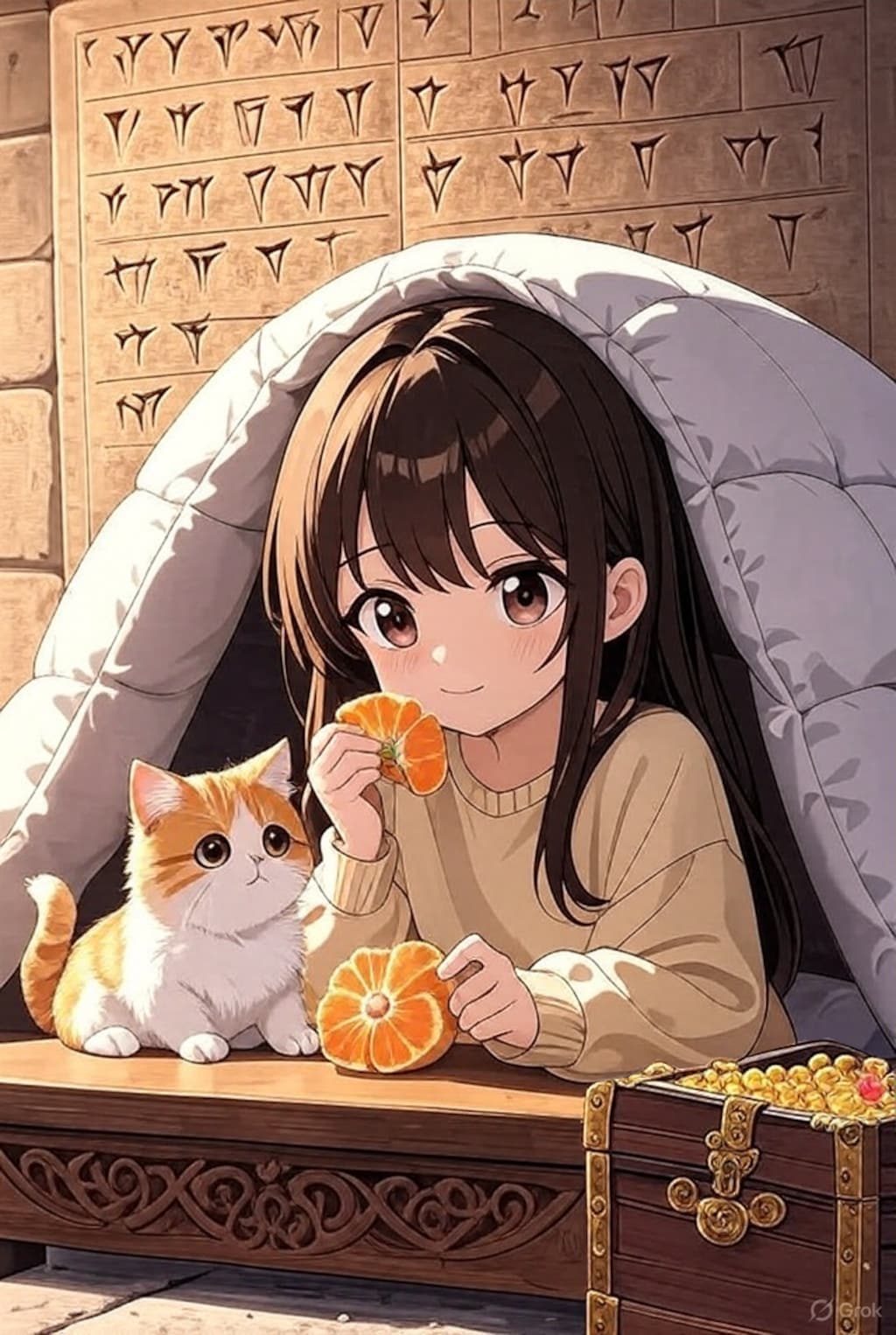 最近の古代から遺跡の財宝を守ってる系霊女と霊獣