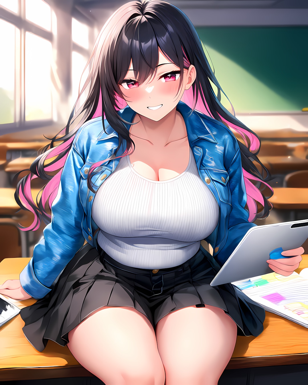 📖講義に集中！おませなリナちゃん💙