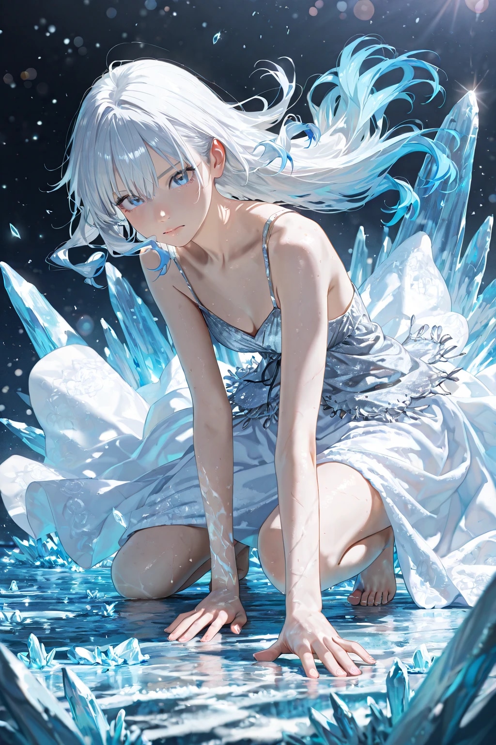 氷の力よ。すべてを凍てつくせ！