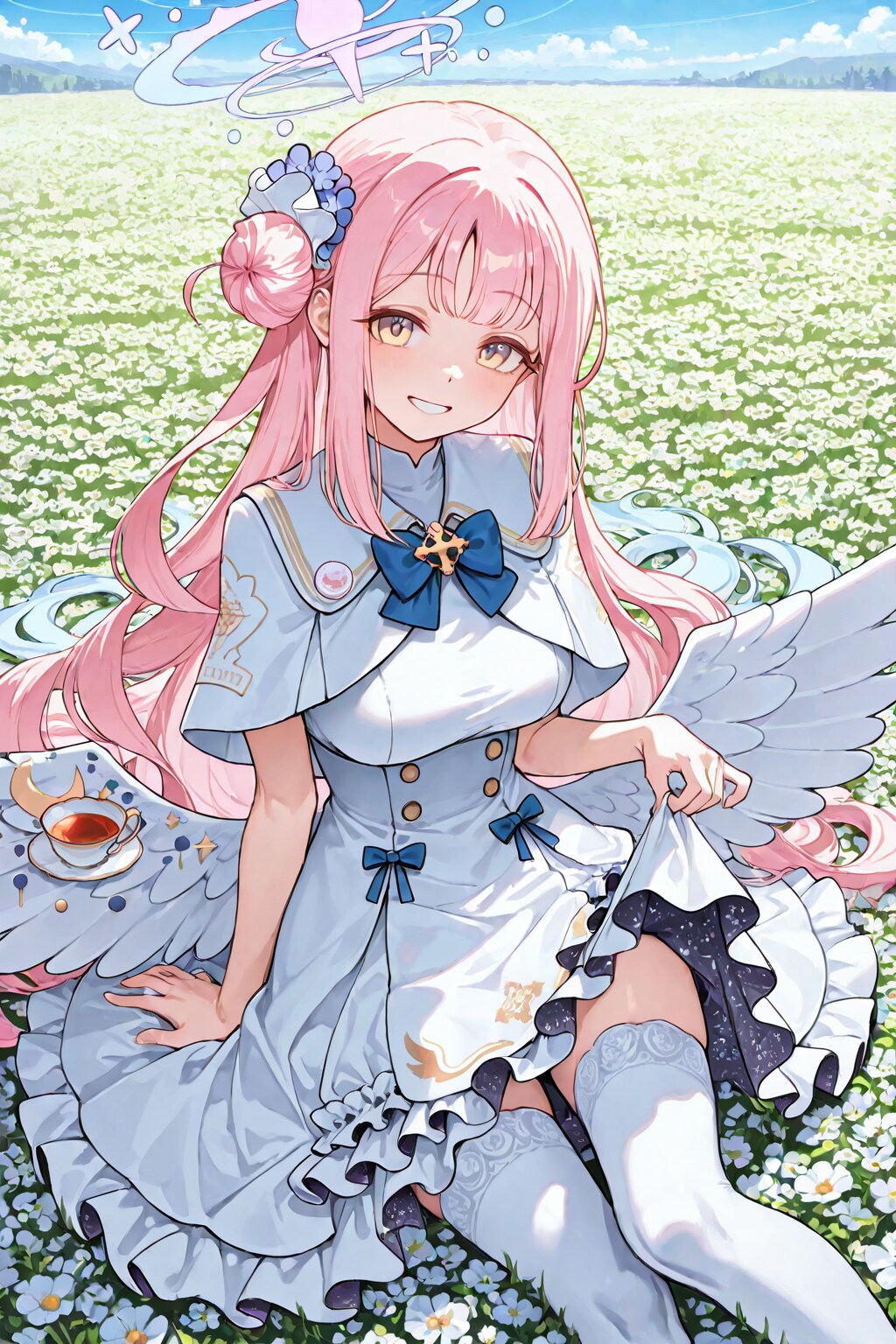 花畑とミカ