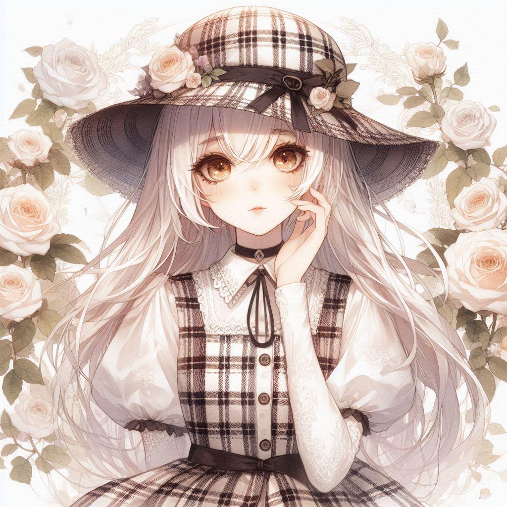 薔薇と女の子