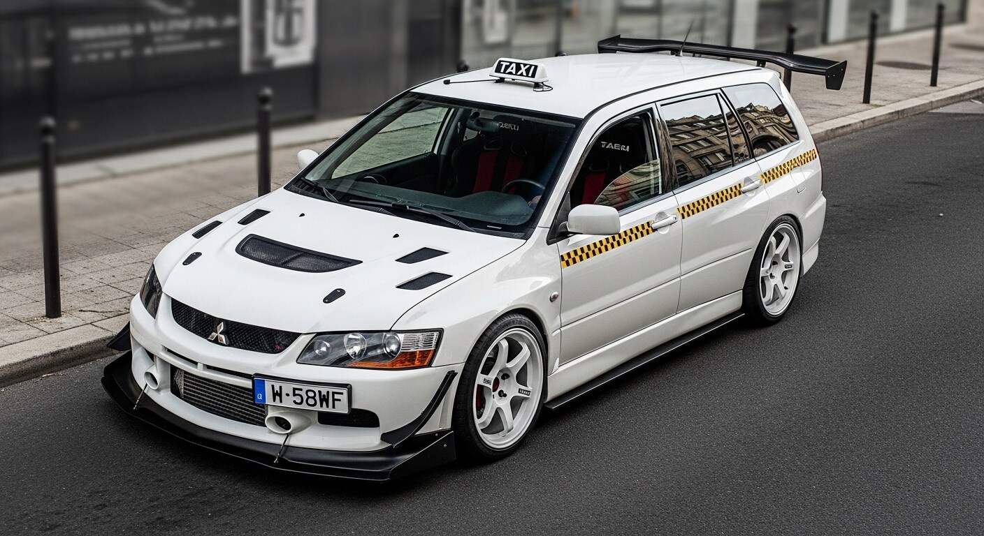 ランサーエボリューションワゴンタクシーのドリ車 | の人気AIイラスト・グラビア