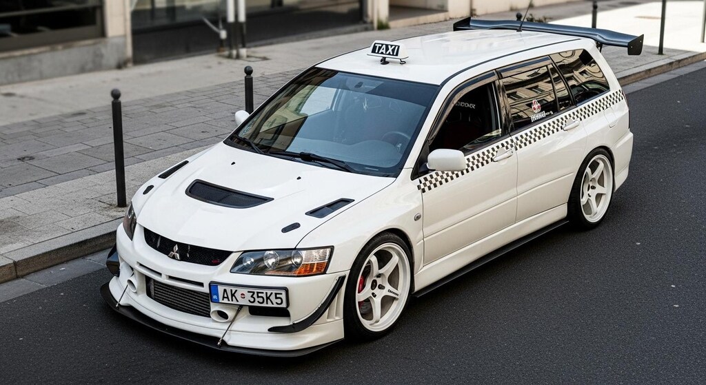 ランサーエボリューションワゴンタクシーのドリ車