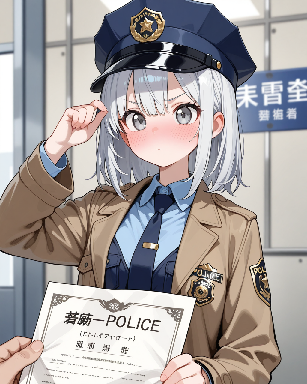 うさぎ逮捕の功績を称え、表彰されるセラちゃん！！