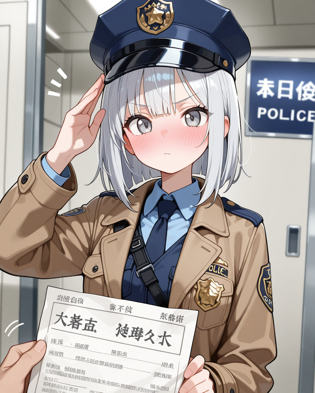 うさぎ逮捕の功績を称え、表彰されるセラちゃん！！