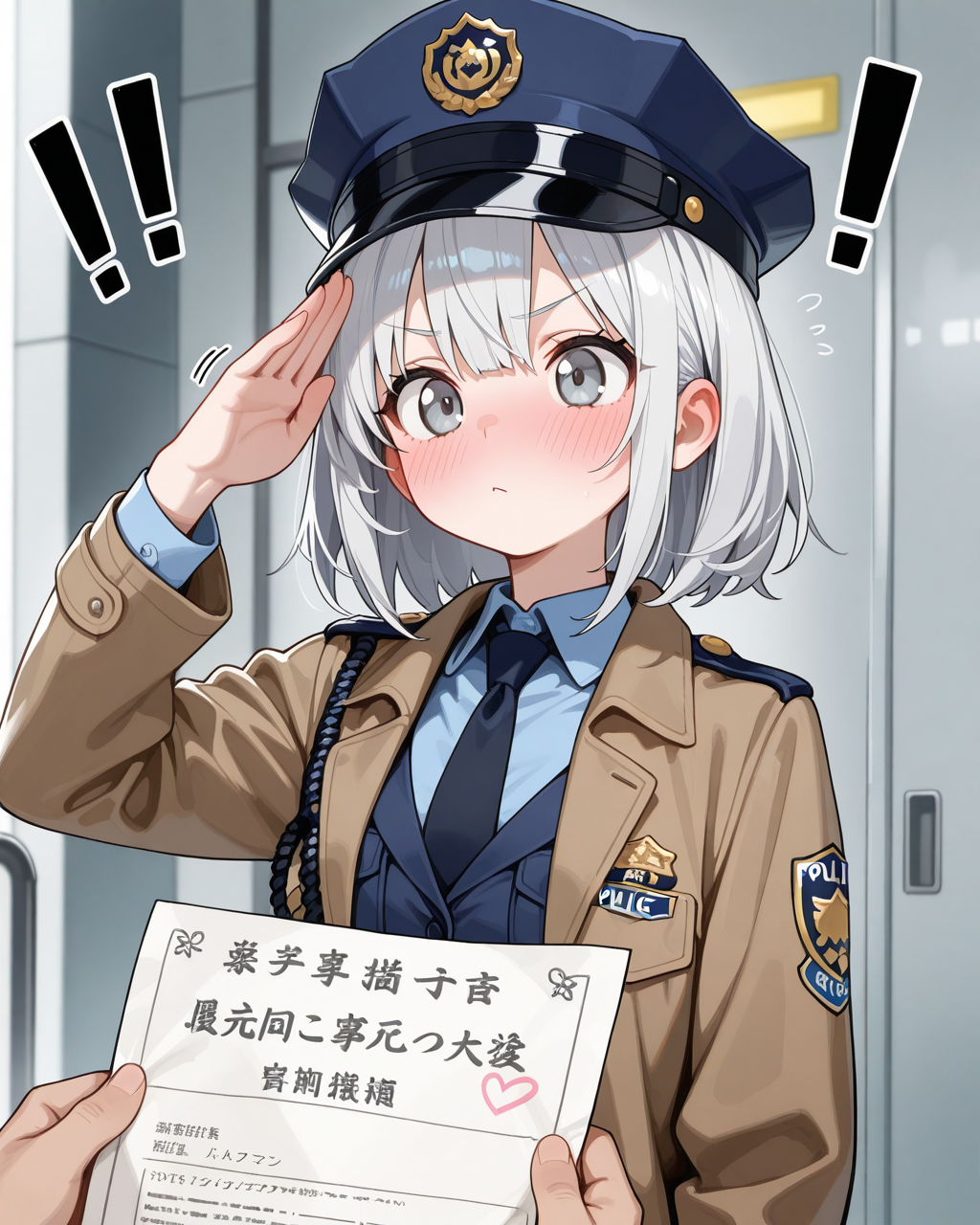 うさぎ逮捕の功績を称え、表彰されるセラちゃん！！