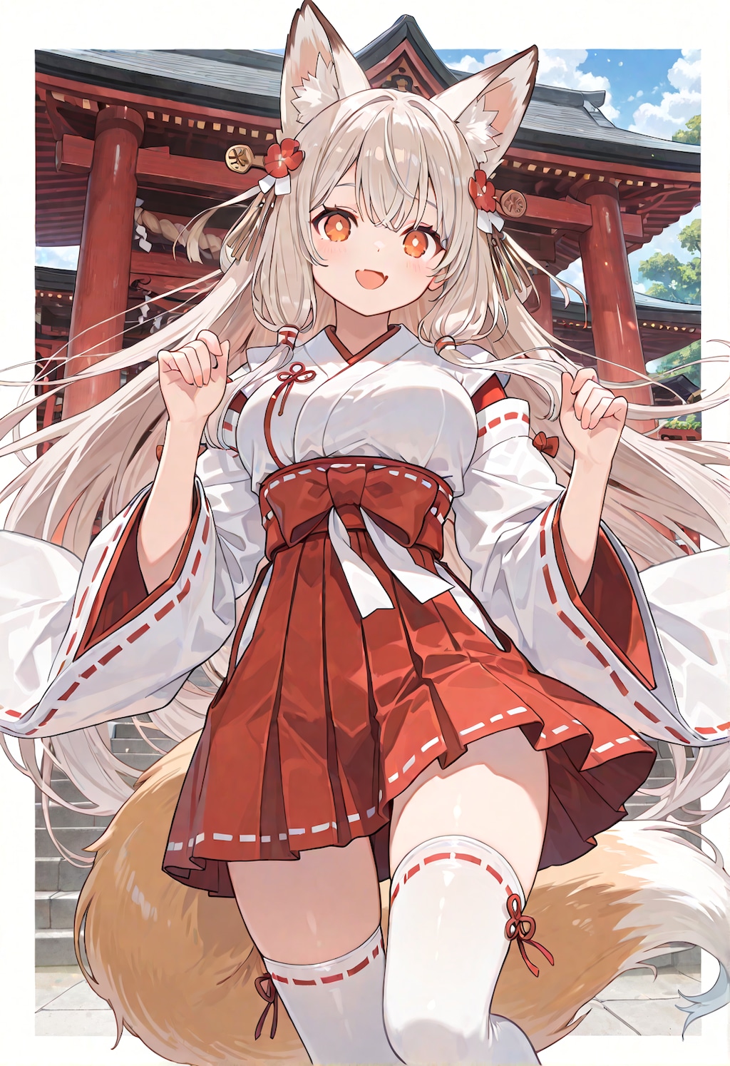 いなり寿司を食べる咲耶さん
