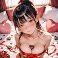 後輩ロリ巨乳JKちゃんの本命チョコ😍 2枚目