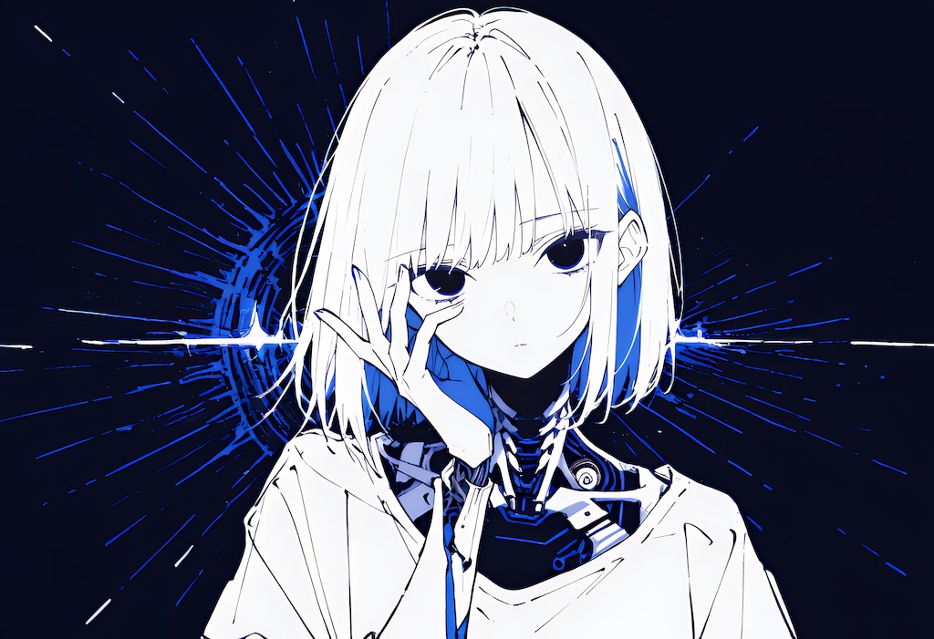 半分が機械の女の子