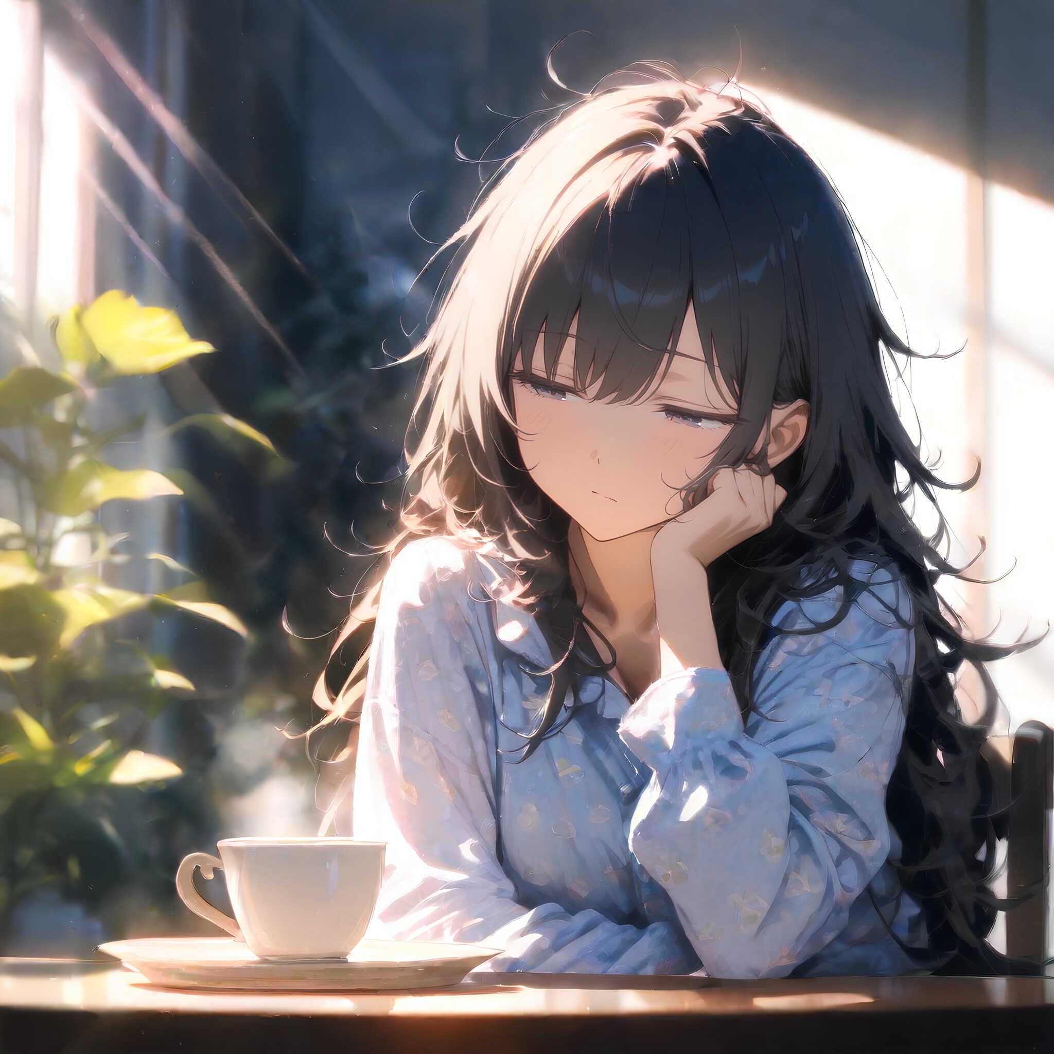 何となく眠い朝