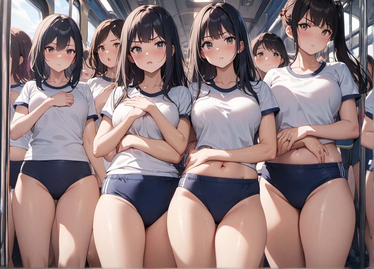 ブルマ専用車両に乗ってしまった