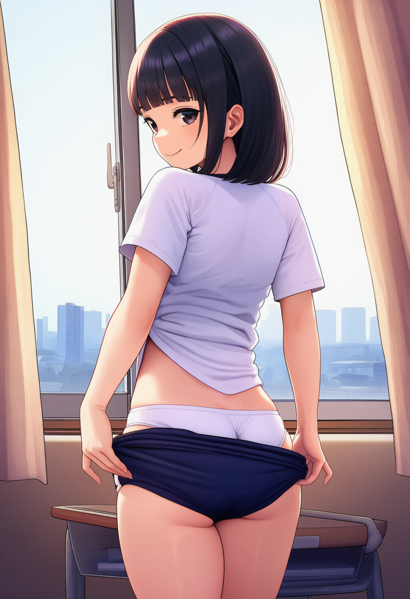 ブルマ少女の着替え、覗いたったｗｗｗ