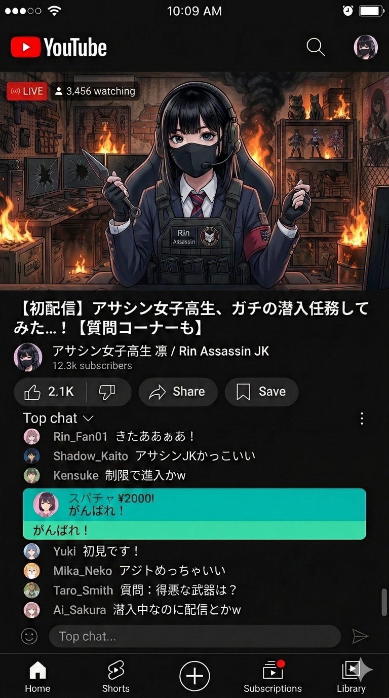 ライブ配信で炎上 | の人気AIイラスト・グラビア