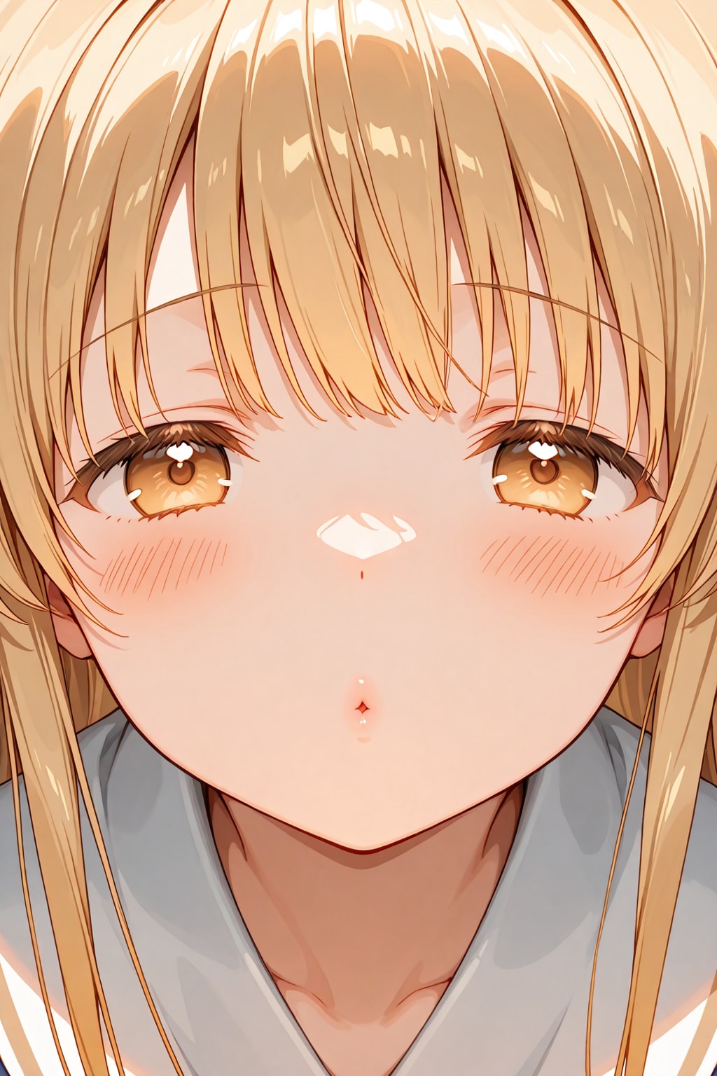 チューして顔