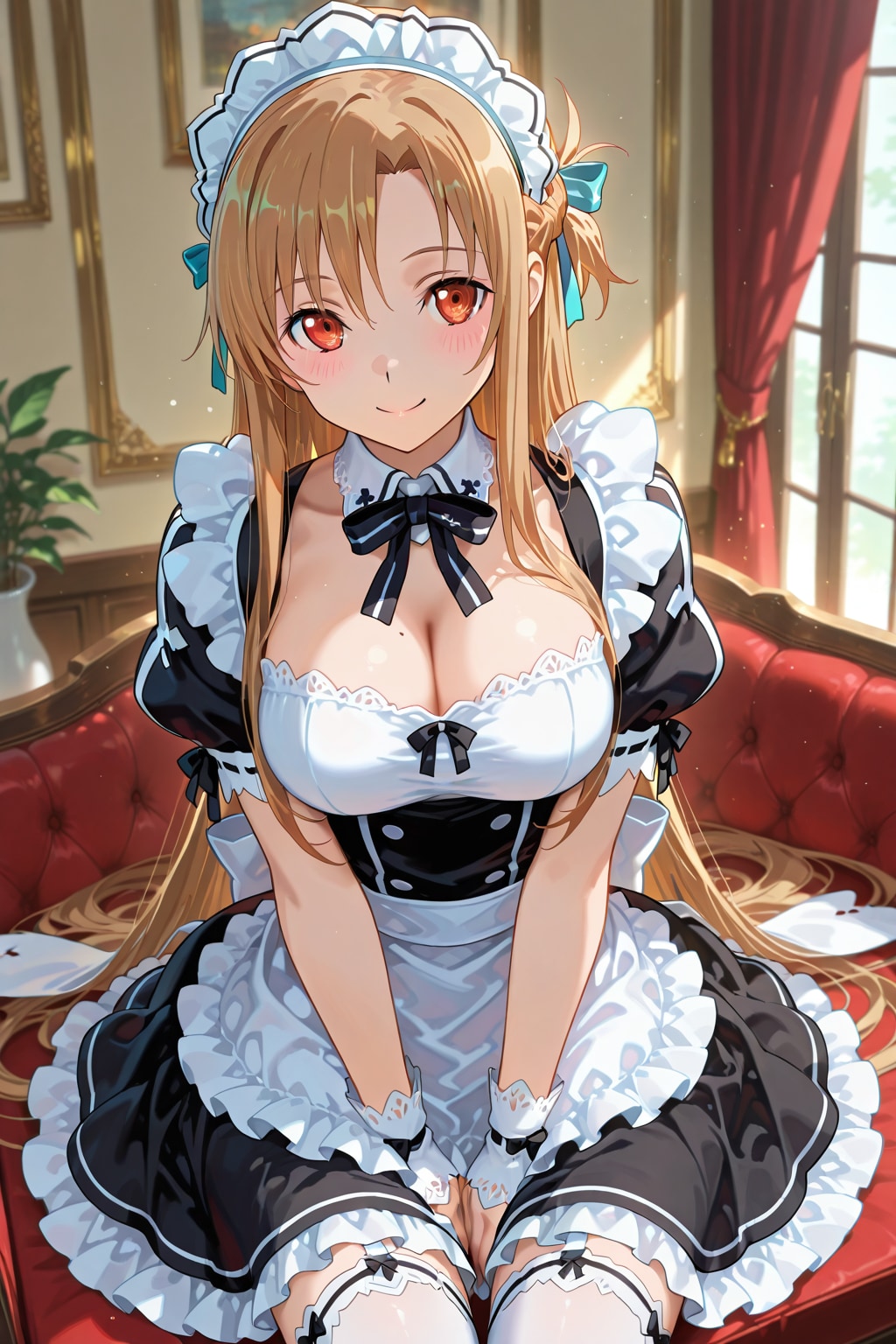 アスナさん メイドコス