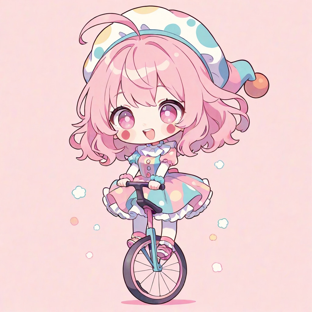 こはるちゃんと一輪車