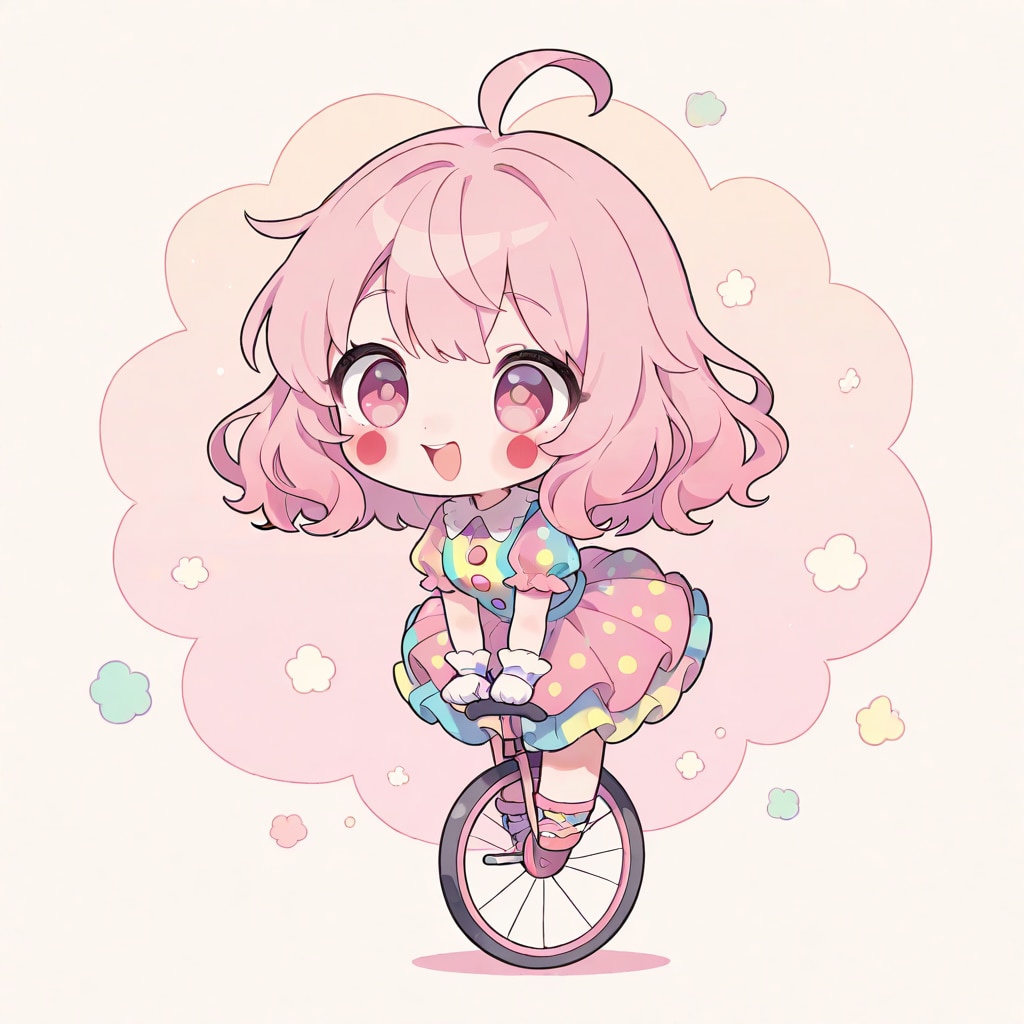 こはるちゃんと一輪車