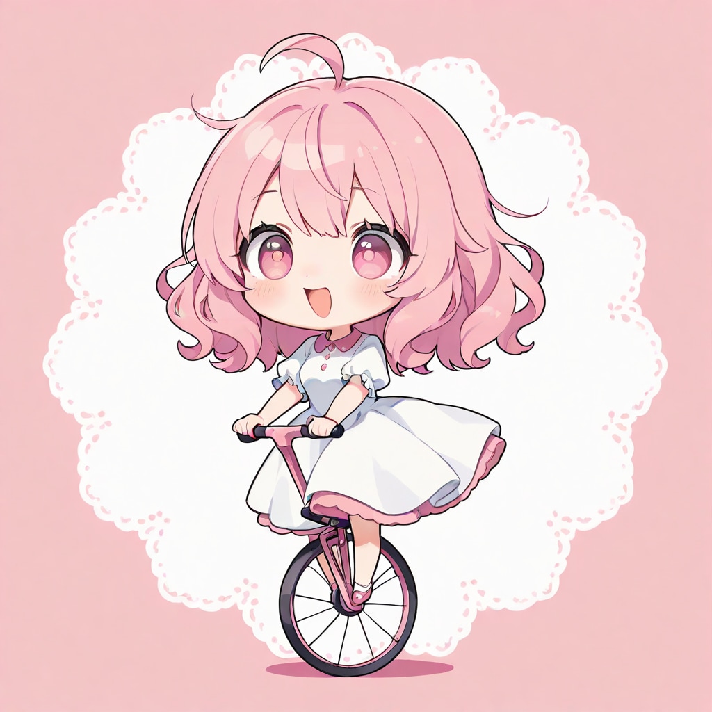 こはるちゃんと一輪車