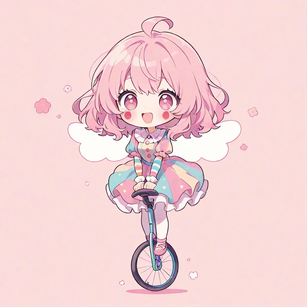 こはるちゃんと一輪車