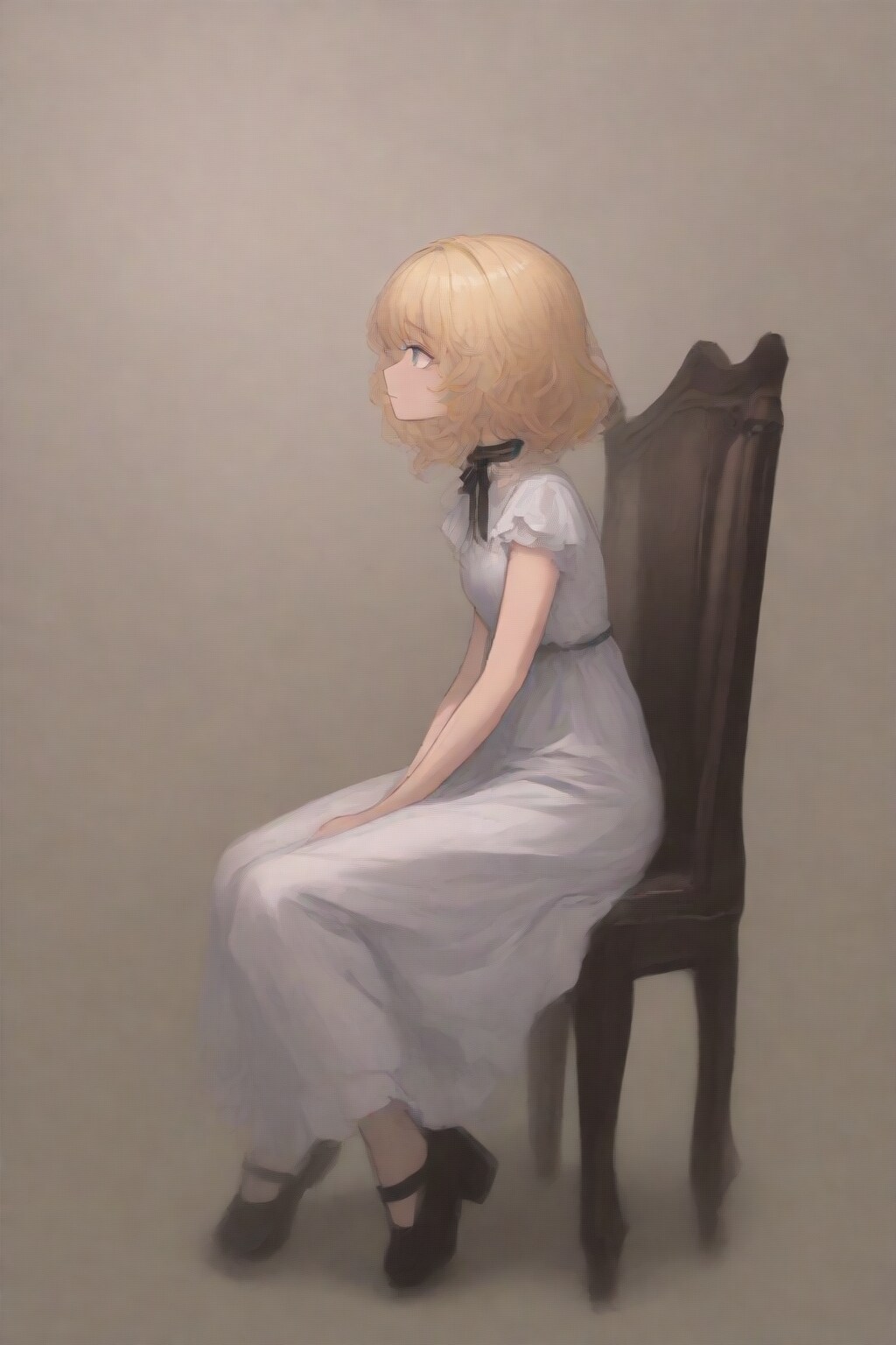 椅子に座る女性3 | の人気AIイラスト・グラビア