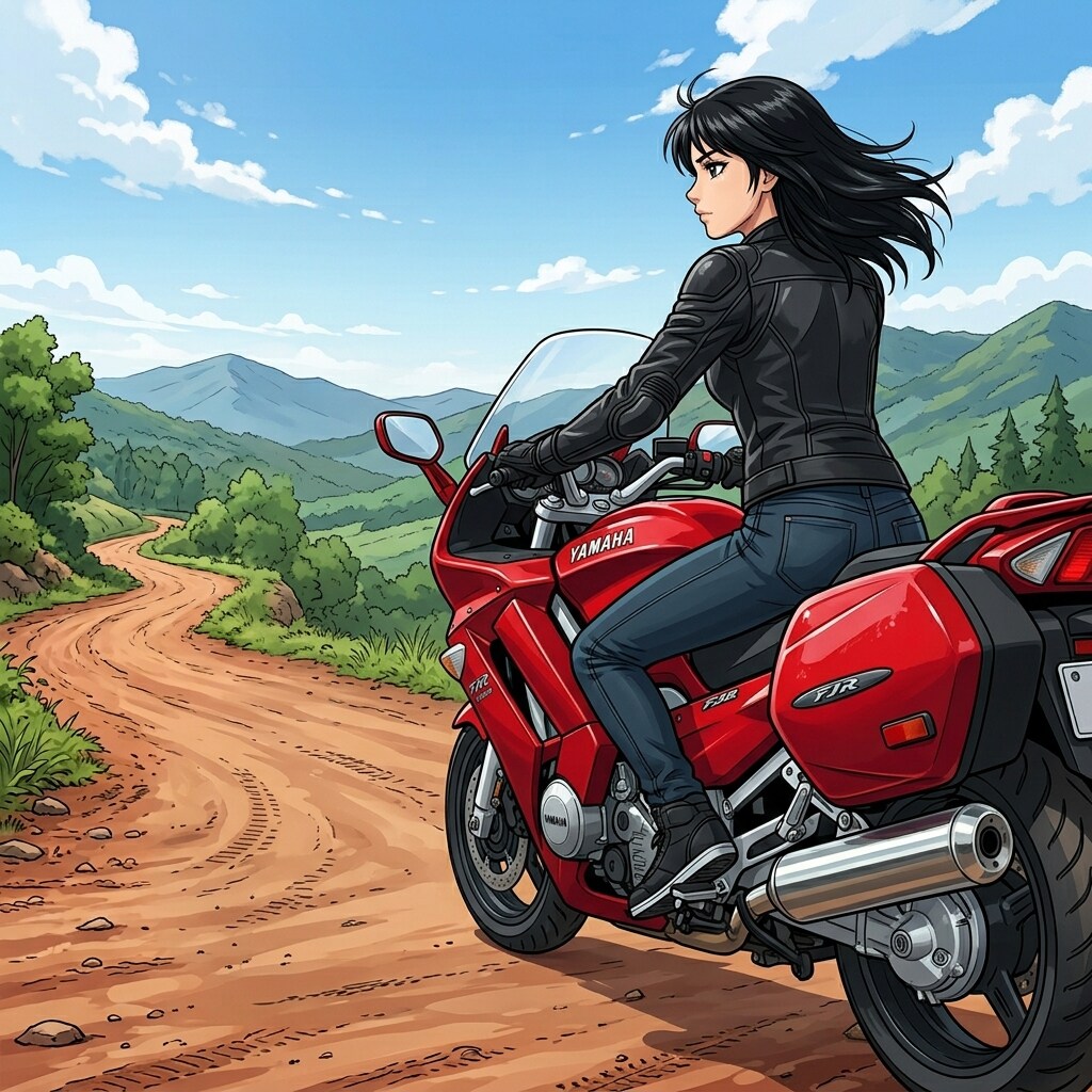 バイクと少女 02