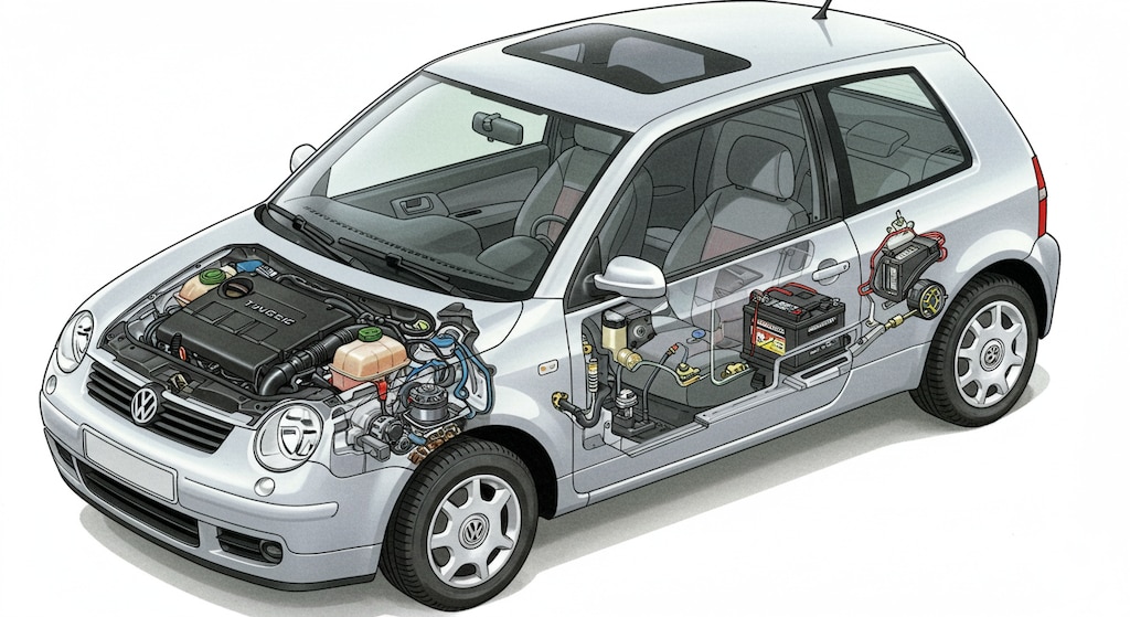 フォルクスワーゲンルポ　透視画面