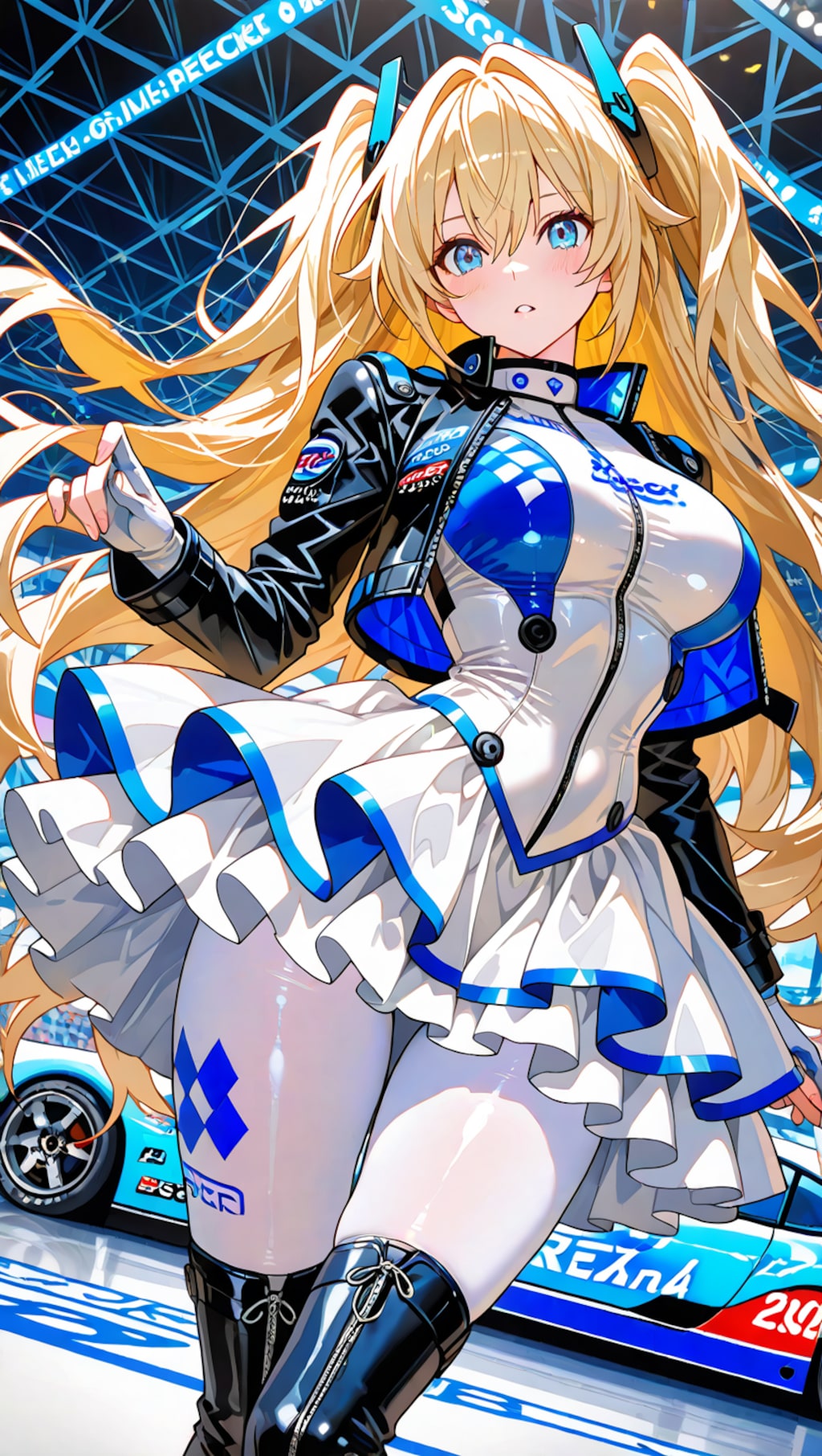 スタイリッシュなレースクイーン