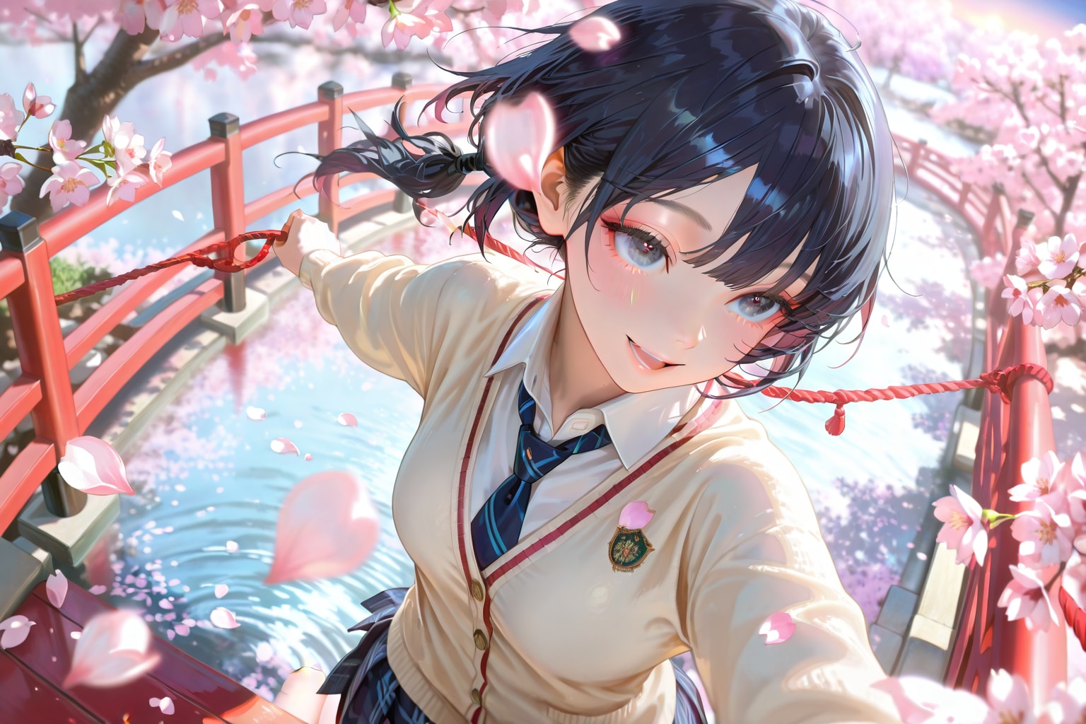 桜　　　制服196 | の人気AIイラスト・グラビア