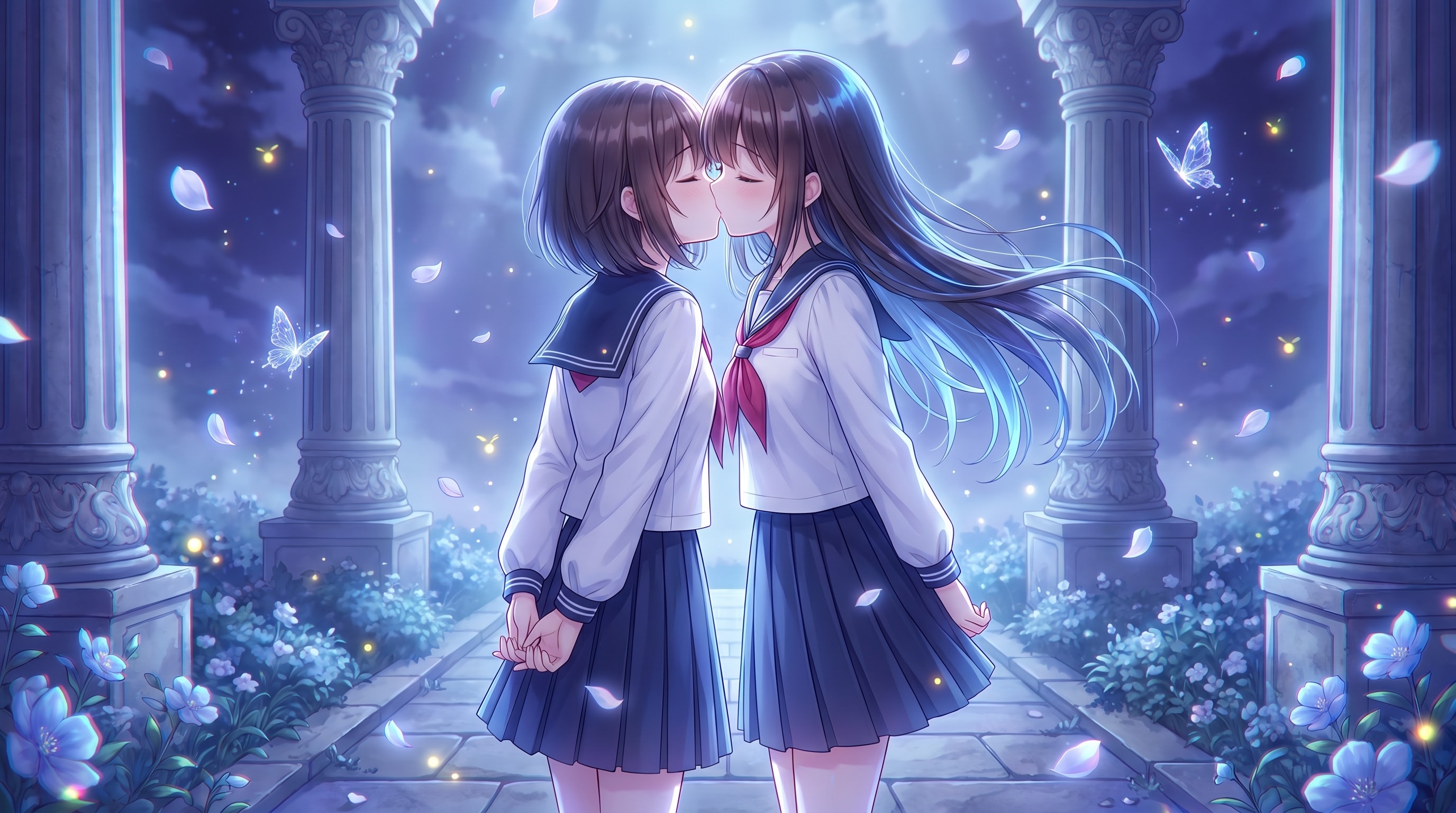 蒼月密契の接吻 | の人気AIイラスト・グラビア