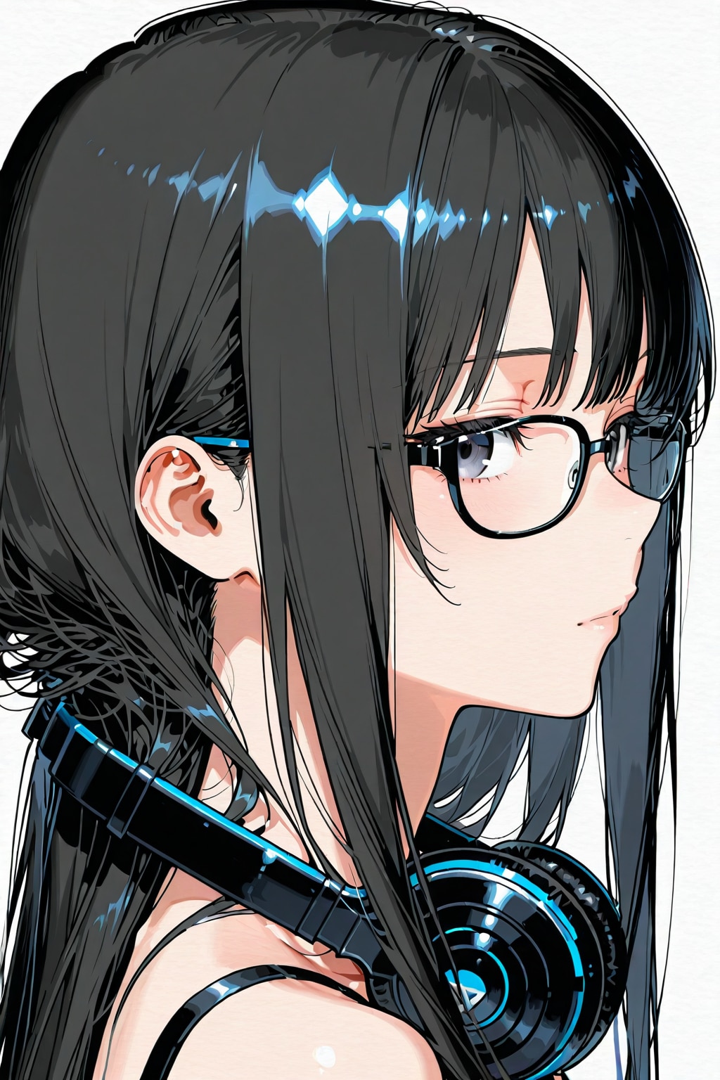 メガネとヘッドフォン④ | の人気AIイラスト・グラビア