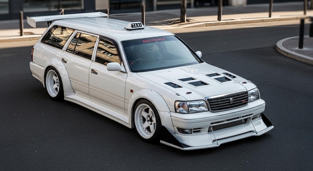 クラウンワゴンタクシーのドリ車