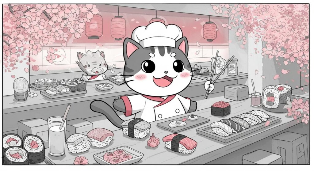 ニャウ寿司『HappyNyaSushi』【ニャンノ世界】