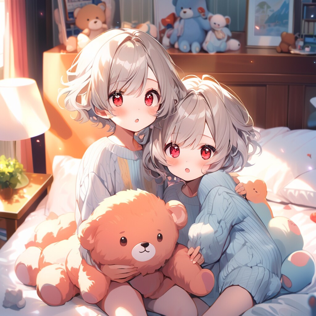 双子テディベア